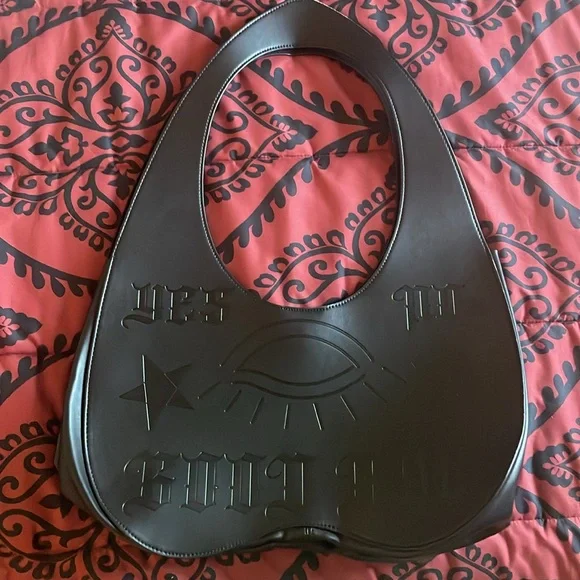 Seance Bag Black Faux Leather Ouija Board Purse - Picture 2 of 7